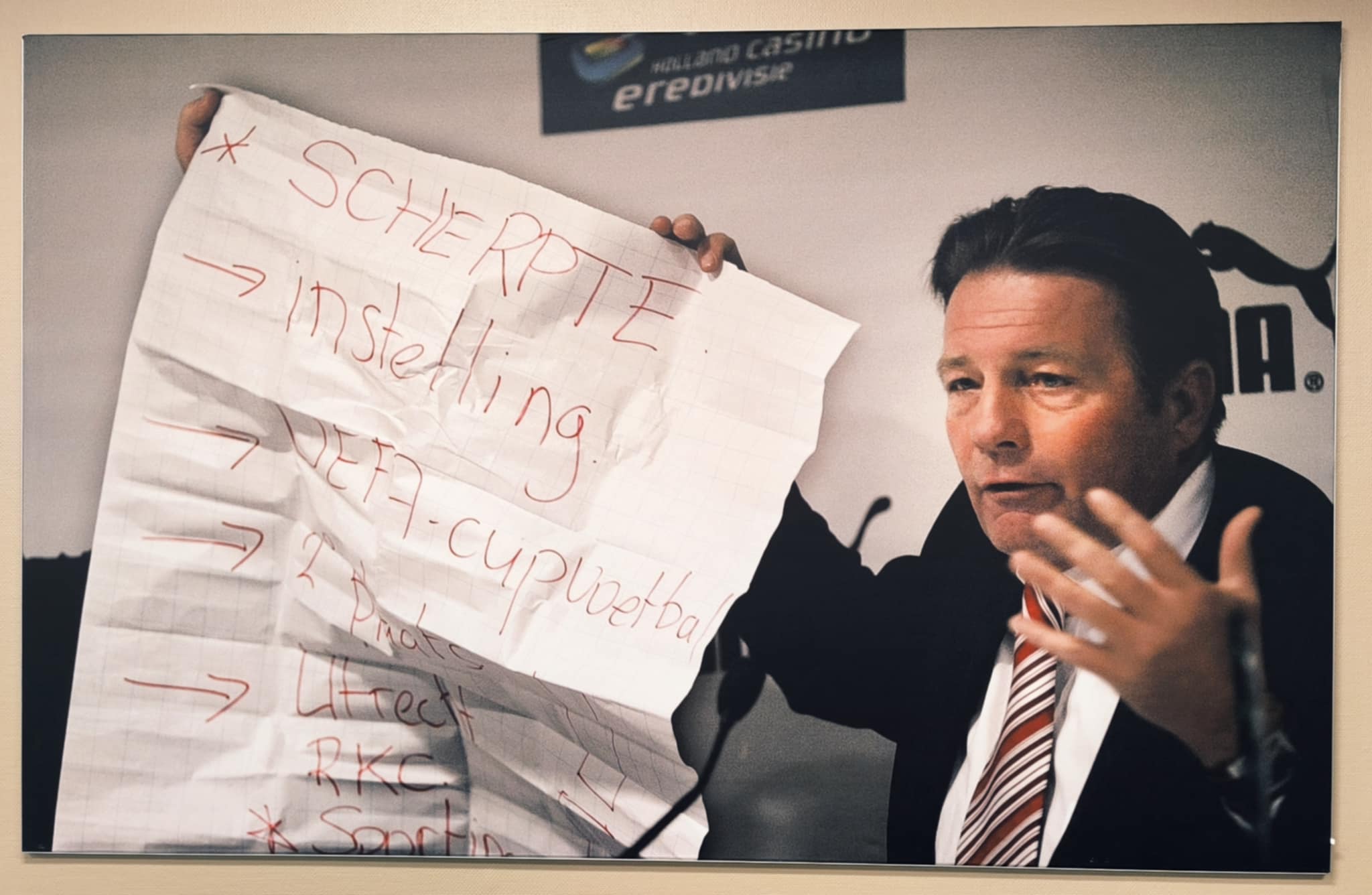 Co Adriaanse - zdjęcie z AFAS Stadion w Alkmaar