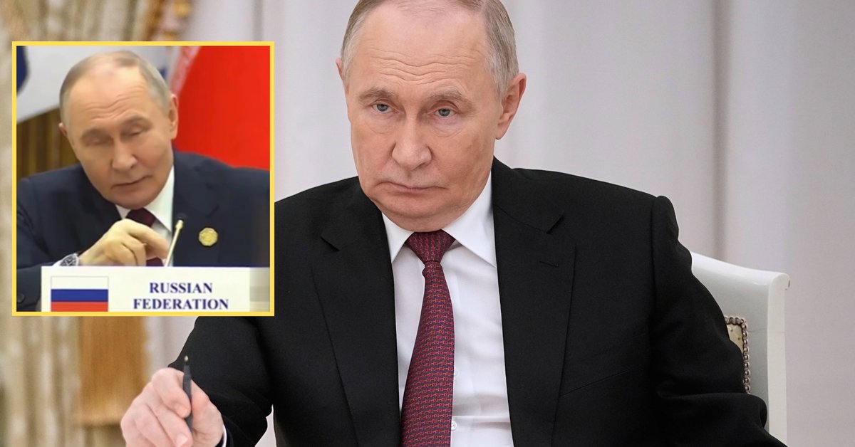 Władimir Putin zmieszany w gronie przywódców. Wyraźnie zakłopotany [WIDEO] - Onet