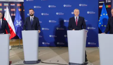 Konferencja prasowa z udziałem ministra obrony narodowej Władysława Kosiniak-Kamysza