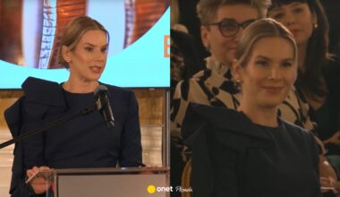 Marta Nawrocka przykuła wzrok na gali. Wszyscy patrzyli na jej ramię