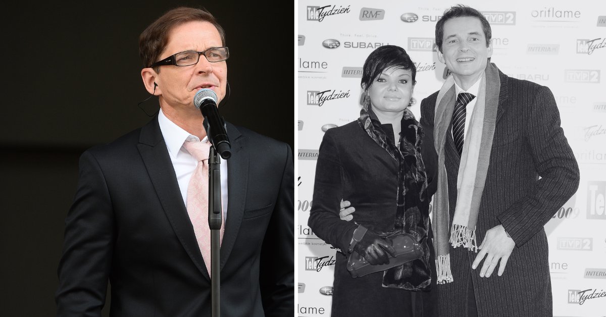 Przemysław Babiarz z żoną Marzeną