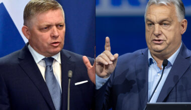 Premier Słowacji Robert Fico i premier Węgier Viktor Orban
