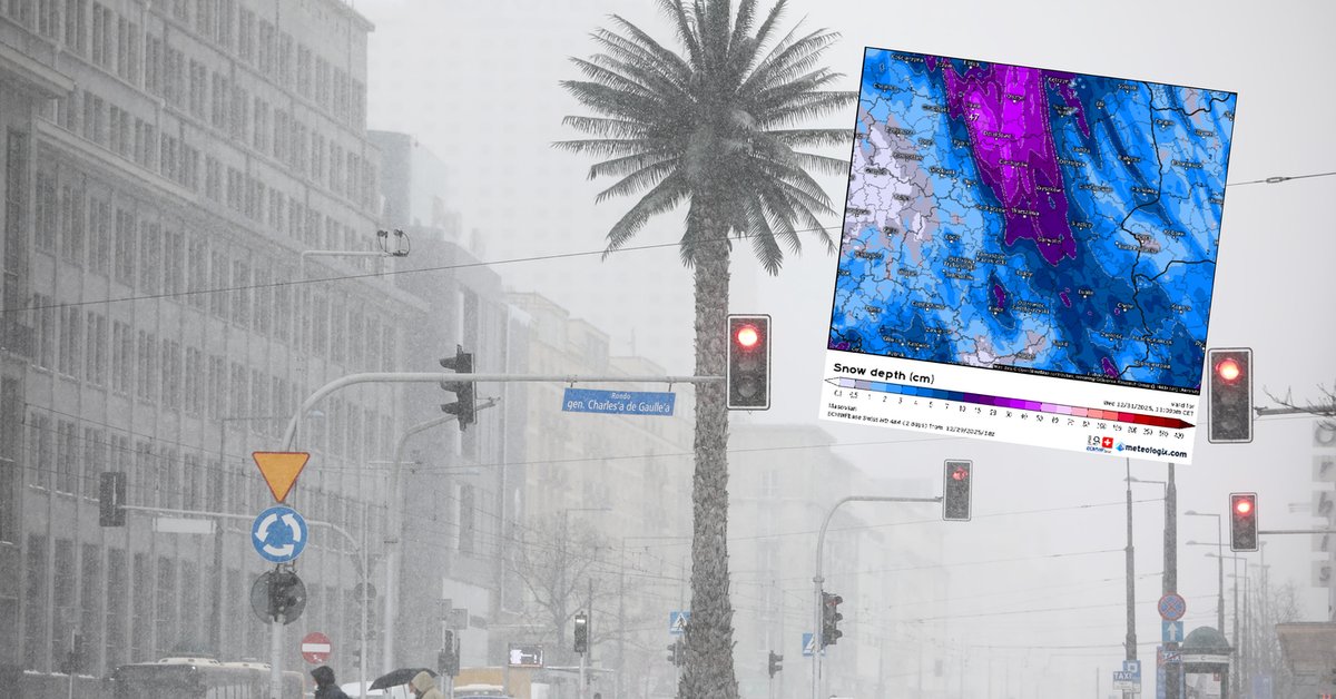 W kolejnych godzinach mocno sypnie m.in. w Warszawie