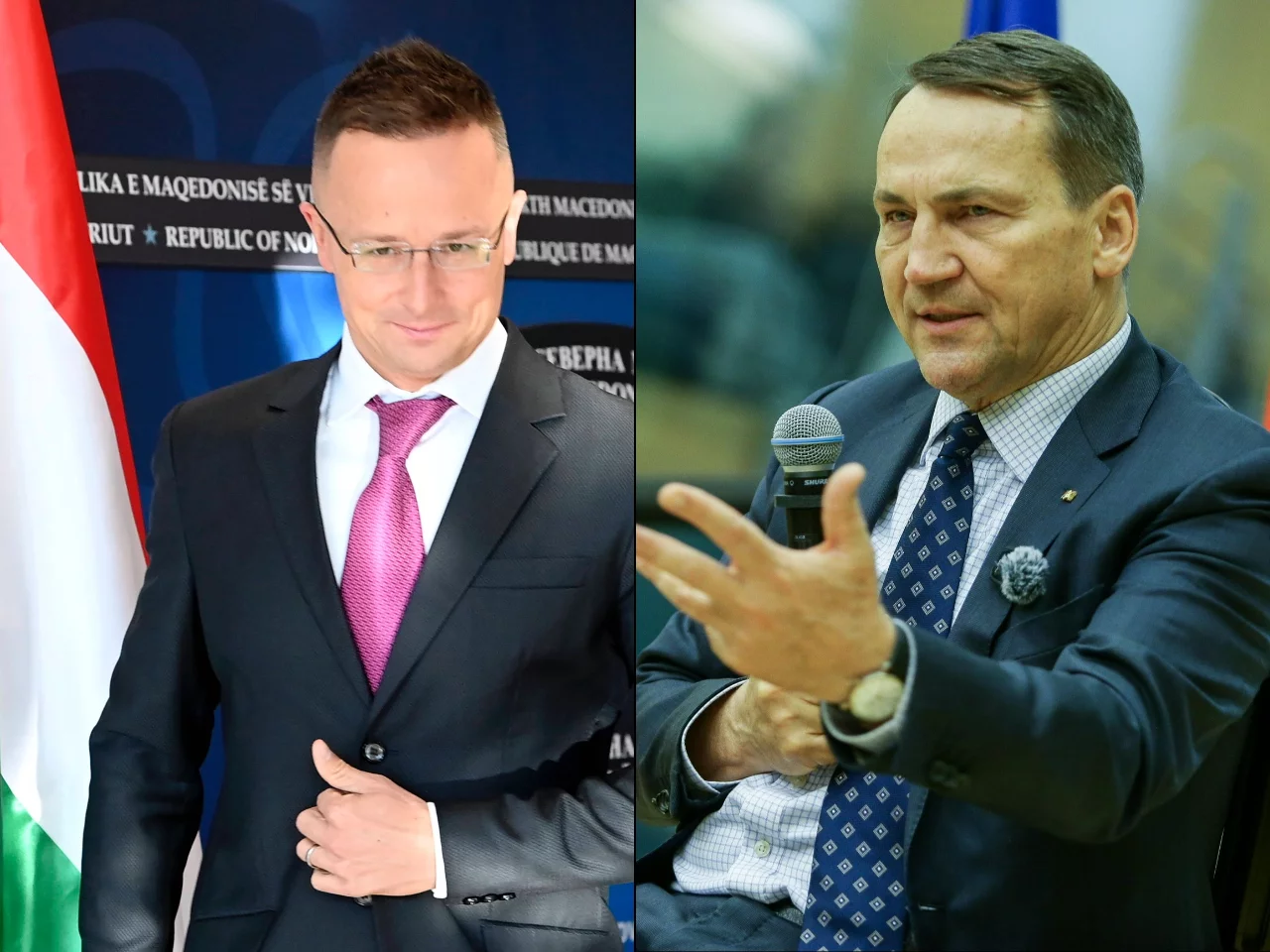 Peter Szijjarto / Radosław Sikorski