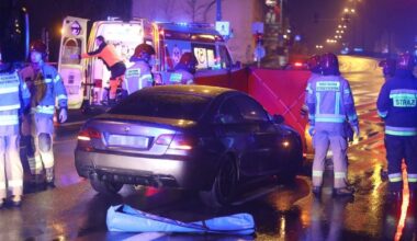 Olsztyn. Wypadek. Straszna śmierć mężczyzny. Rozstawiono dwa parawany