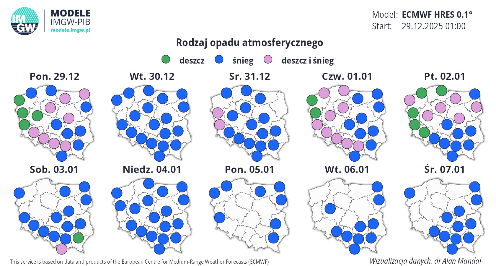 W najbliższym czasie nie zabraknie opadów śniegu