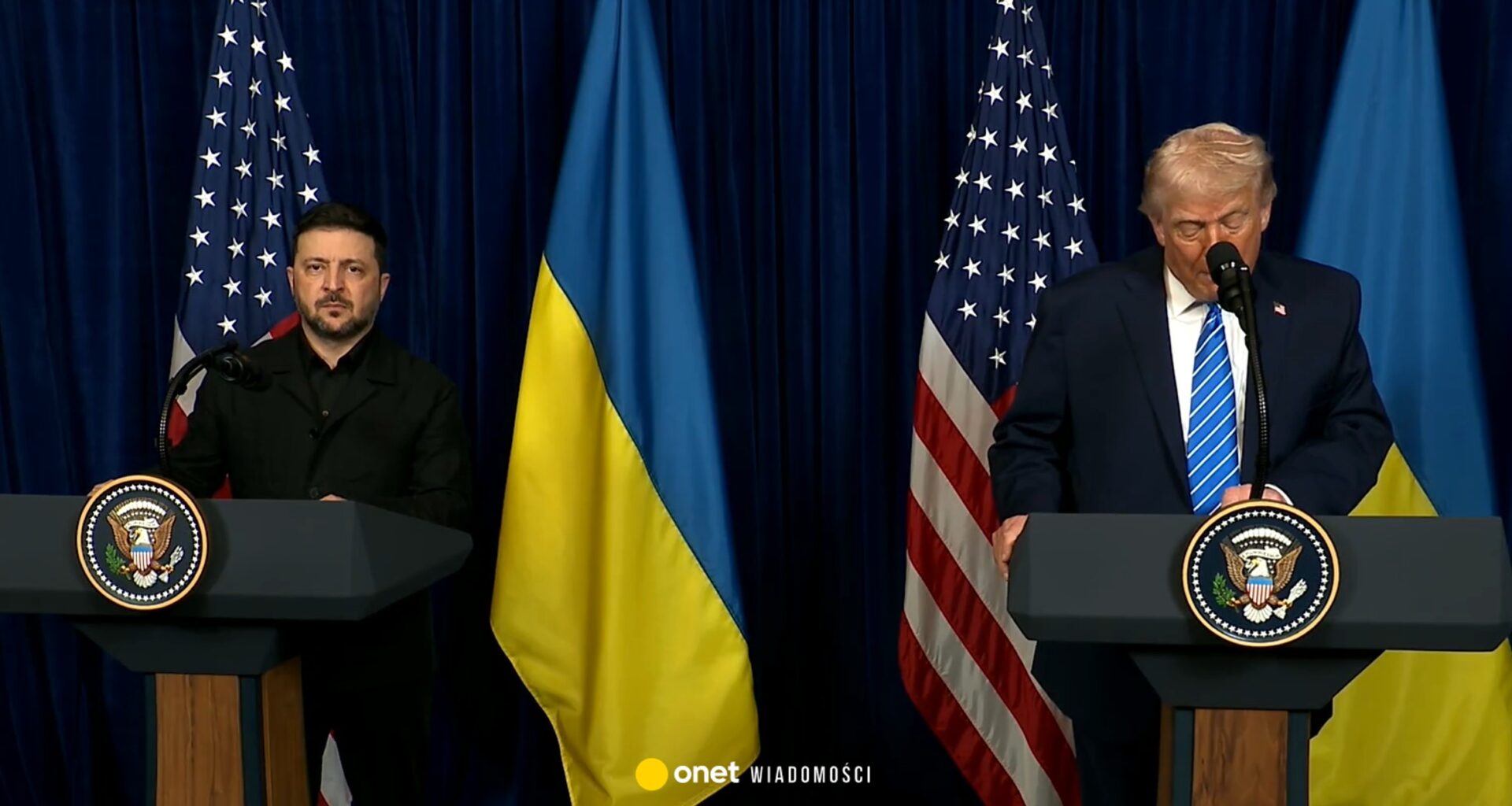 Wołodymyr Zełenski nie wytrzymał. Tak zareagował, gdy Trump mówił o Putinie [NAGRANIE]