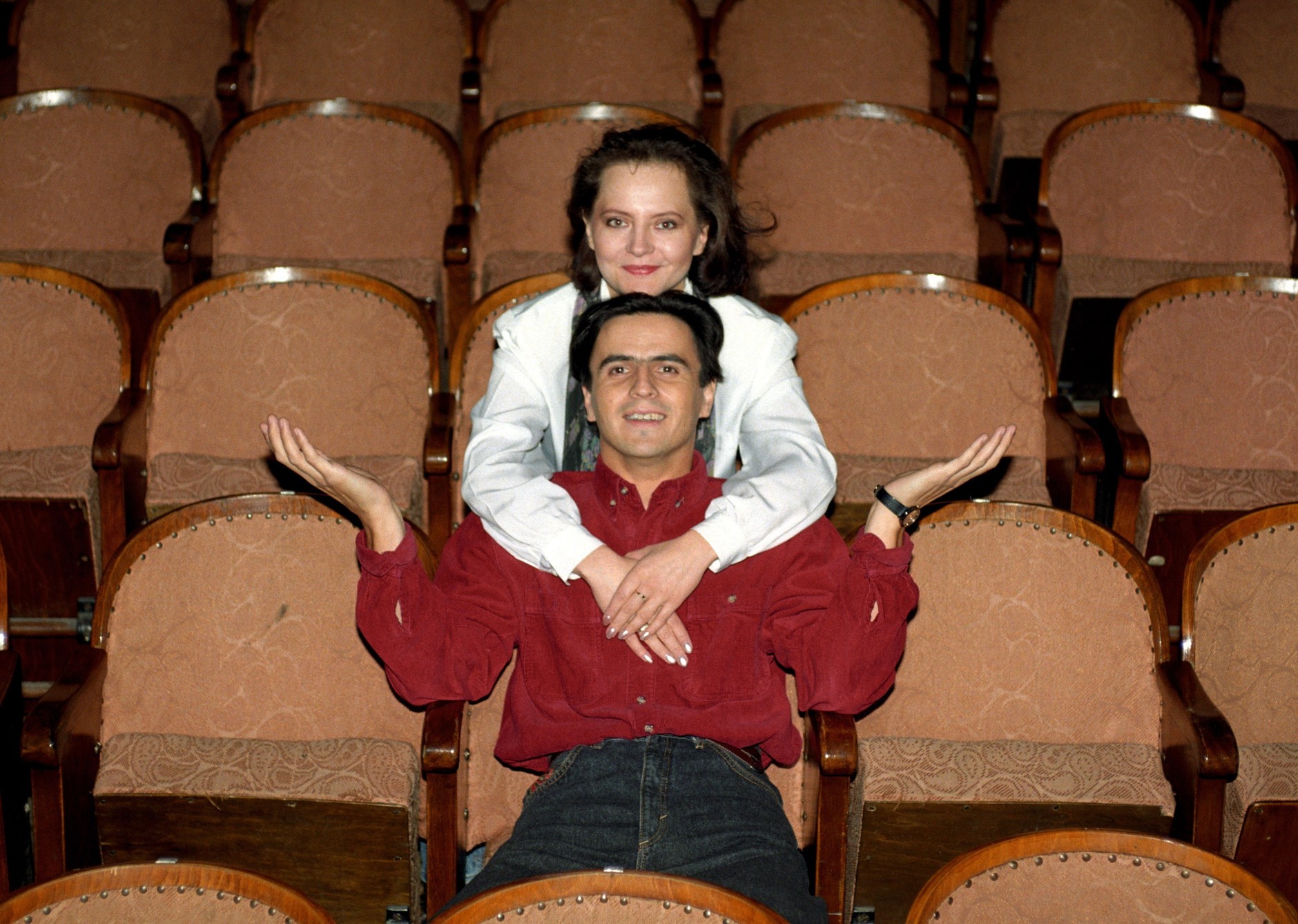 Hanna Polk i Piotr Polk w 1993 r.