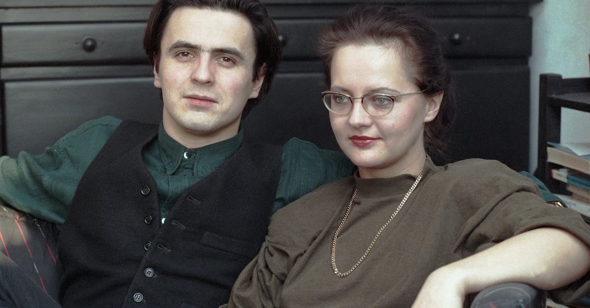 Hanna Polk i Piotr Polk w 1993 r.