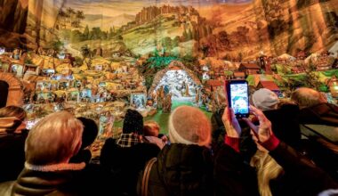 Ruchoma szopka w kościele oo. Bernardynów. Kraków, 25 grudnia 2025 r.