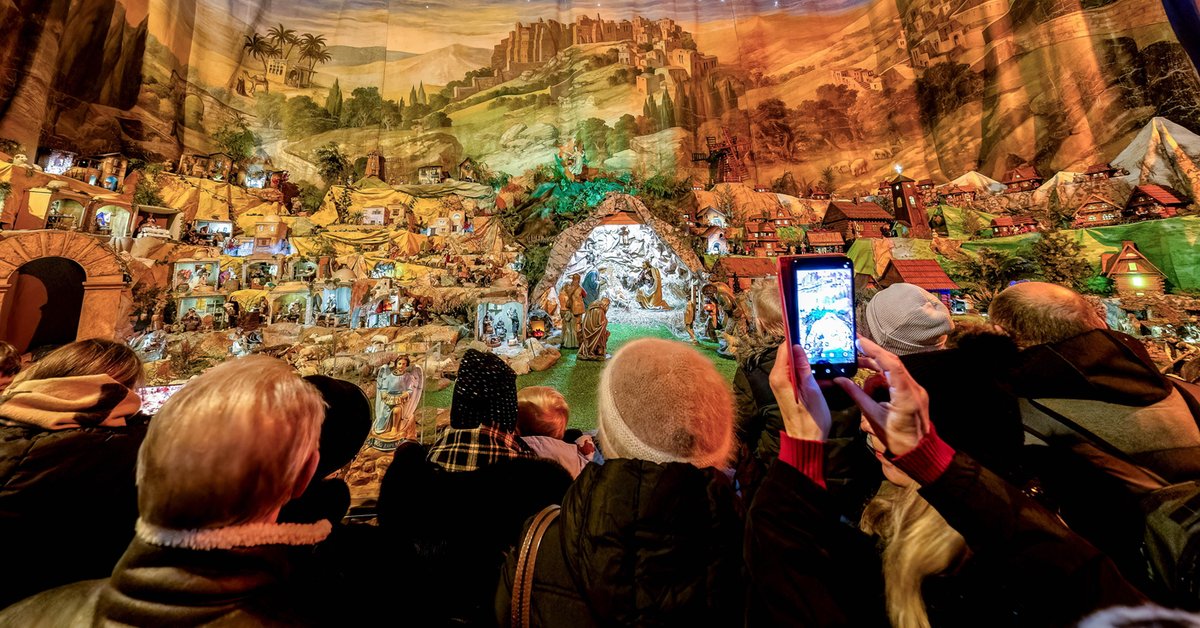 Ruchoma szopka w kościele oo. Bernardynów. Kraków, 25 grudnia 2025 r.