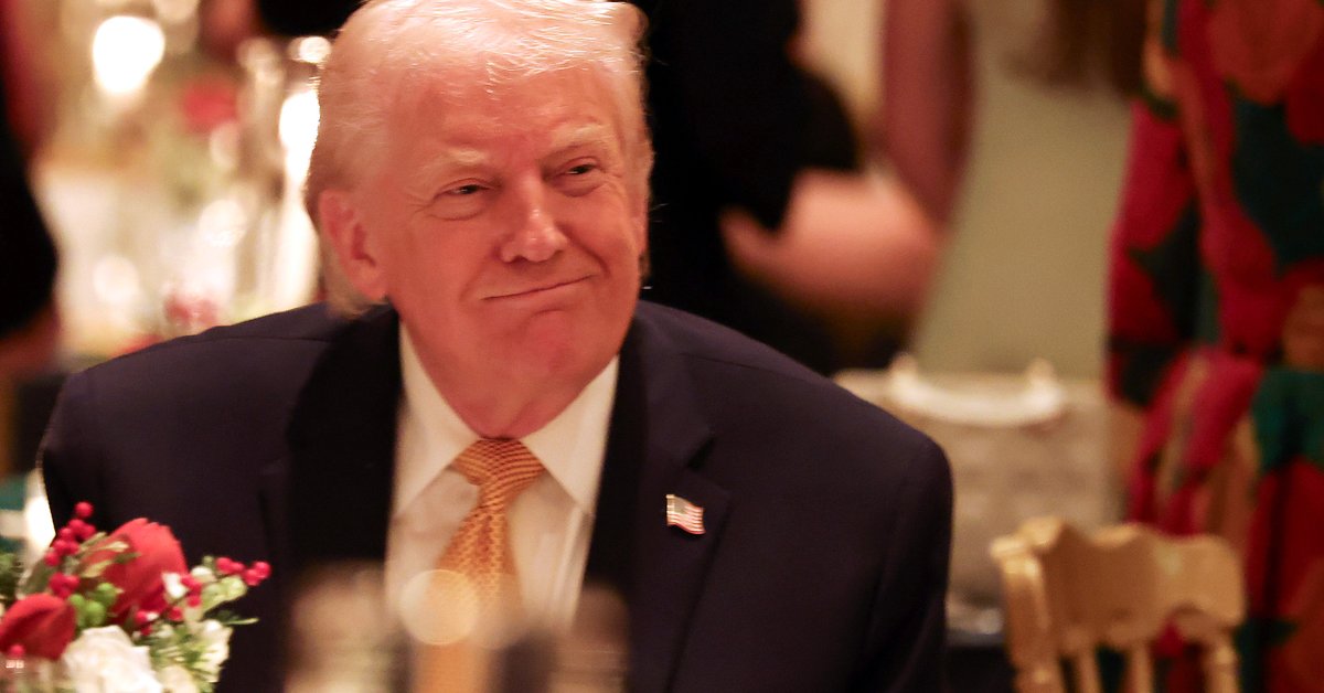 Prezydent USA Donald Trump w Mar-a-Lago w Palm Beach na Florydzie, 24 grudnia 2025 r.