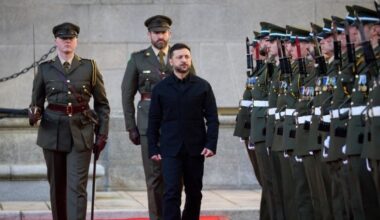 Ostatecznie, wizyta prezydenta Ukrainy Wołodymyra Zełenskiego w Irlandii przebiegła bez zakłóceń. Zdj. president.gov.ua