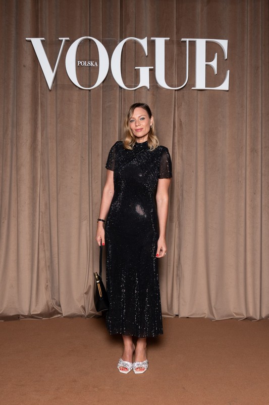 Magdalena Boczarska na świątecznym toaście Vogue'a w 2025 r.