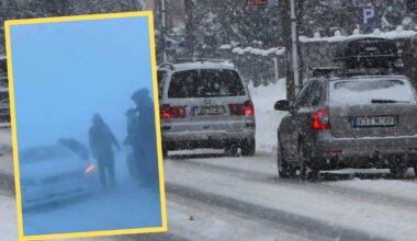 Wypadek na S7 koło Mławy. Groźne zderzenie i utrudnienia przez śnieżycę