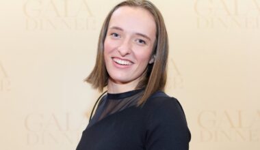 Iga Świątek na uroczystej kolacji przed turniejem w Chinach