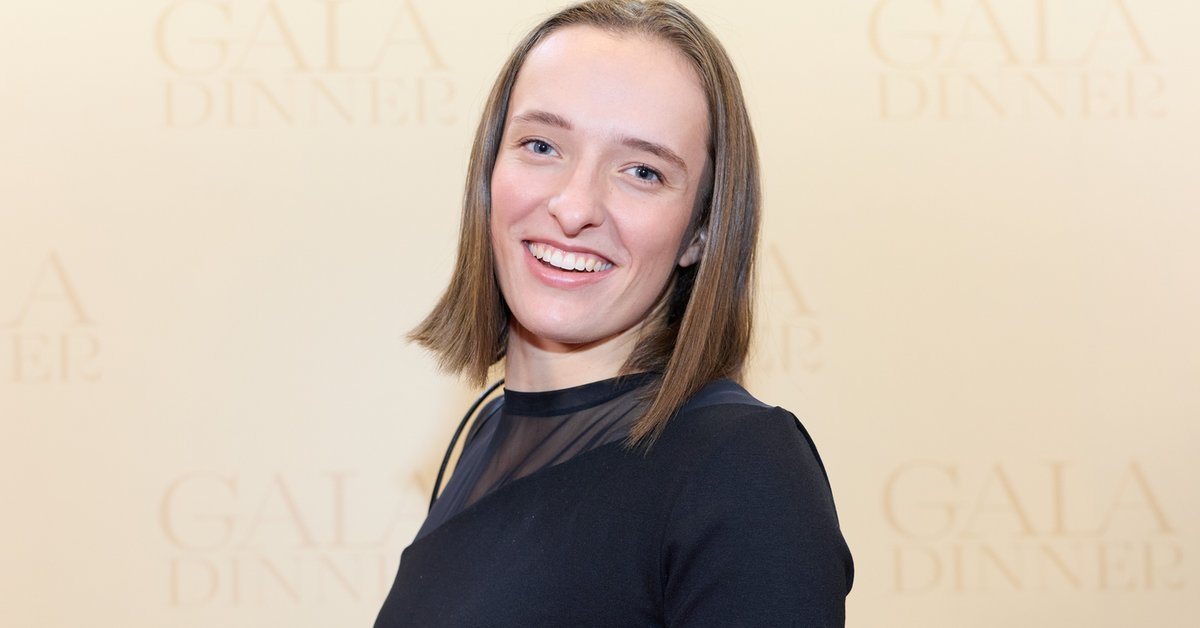 Iga Świątek na uroczystej kolacji przed turniejem w Chinach