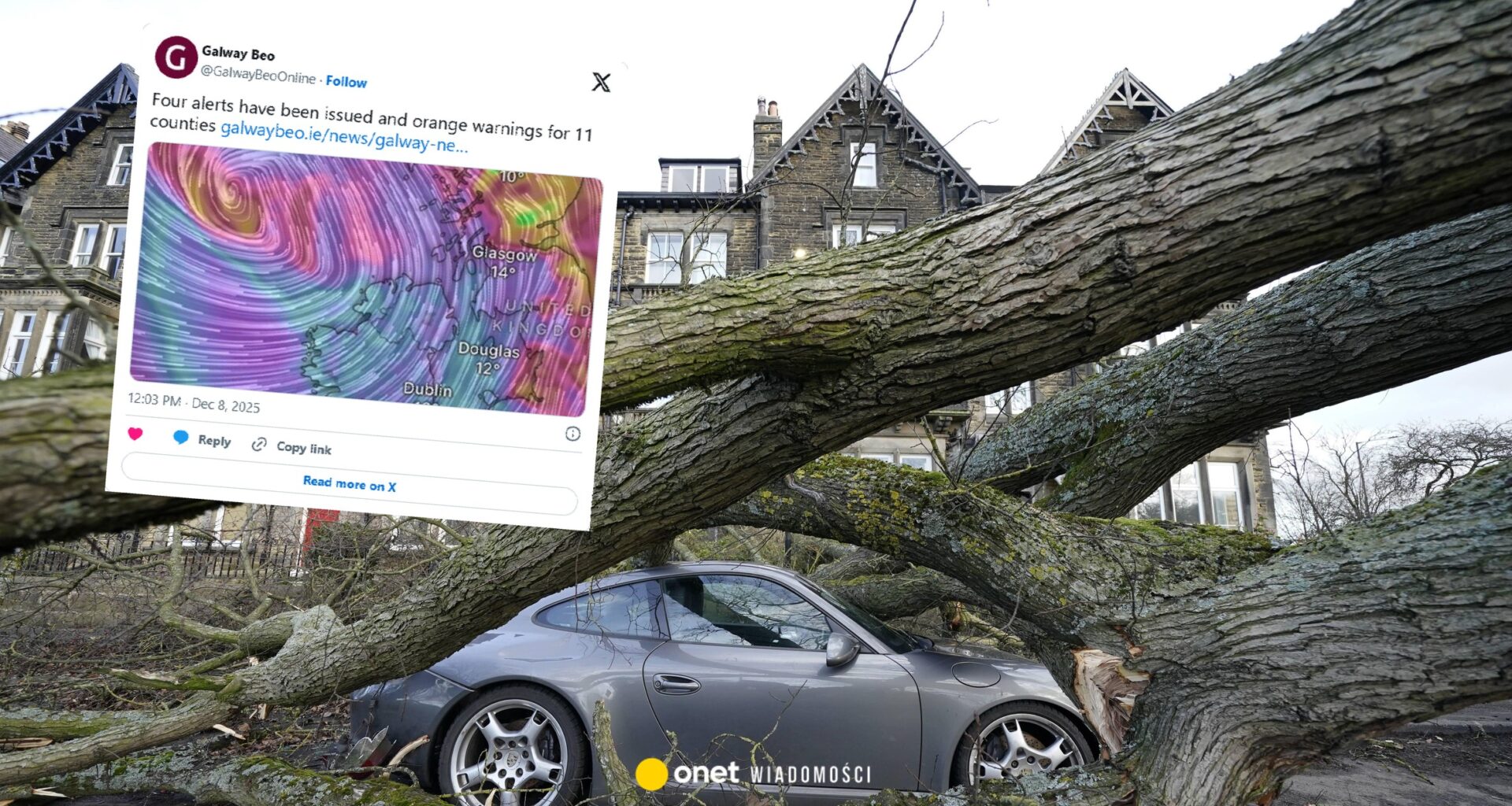 Do Europy nadciąga orkan Bram. Wiatr osiągnie nawet 150 km na godz.