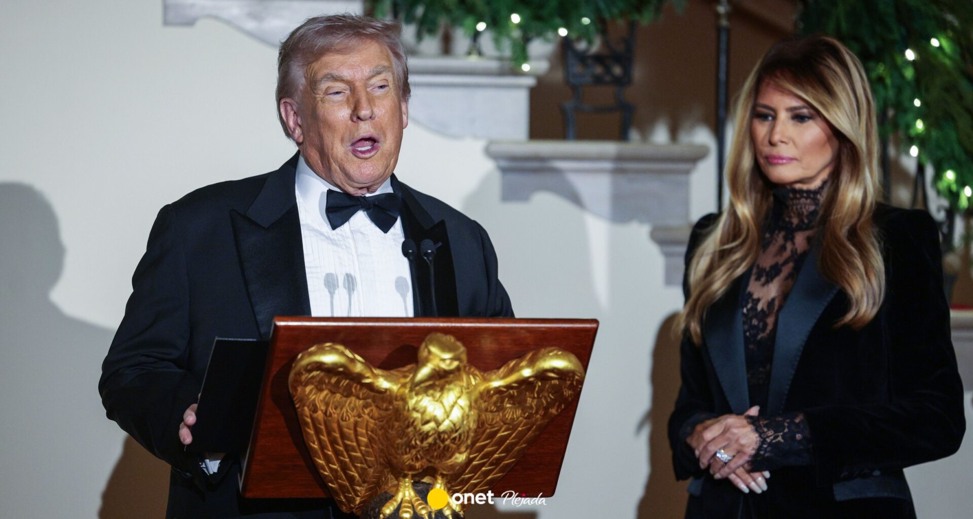 Melania Trump w prześwitach na ważnym wydarzeniu. Koronkowa bluzka wywołała burzę