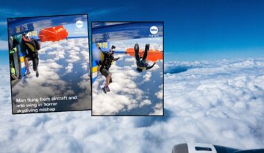 Spadochroniarz znalazł się w śmiertelnej pułapce. Do sieci trafiło nagranie