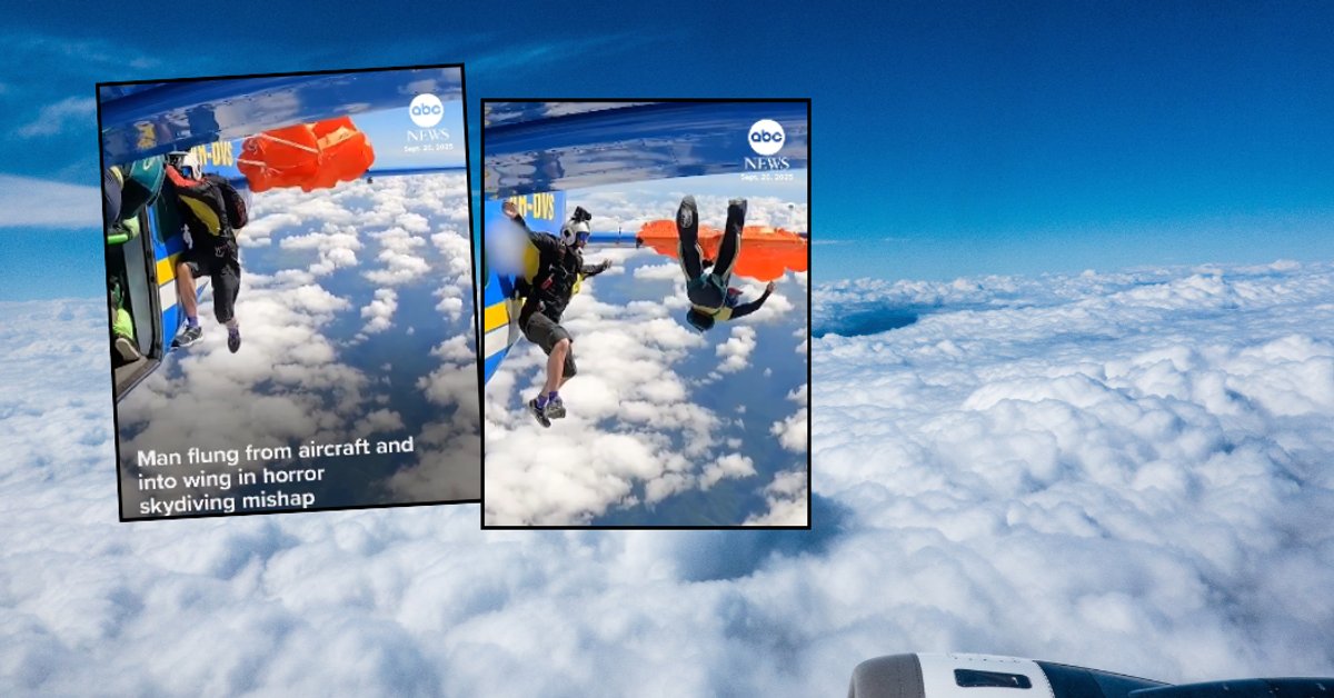 Spadochroniarz znalazł się w śmiertelnej pułapce. Do sieci trafiło nagranie