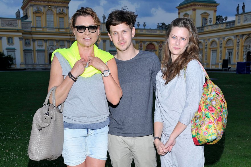 Małgorzata Ostrowska-Królikowska, Antoni Królikowski i Laura Breszka w 2013 r.