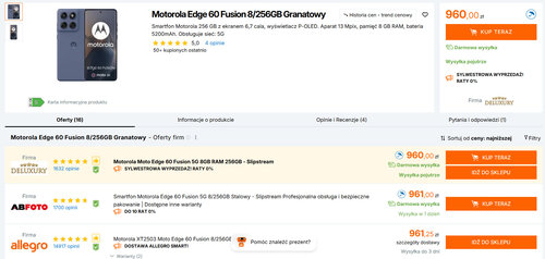 Motorola Edge 60 Fusion