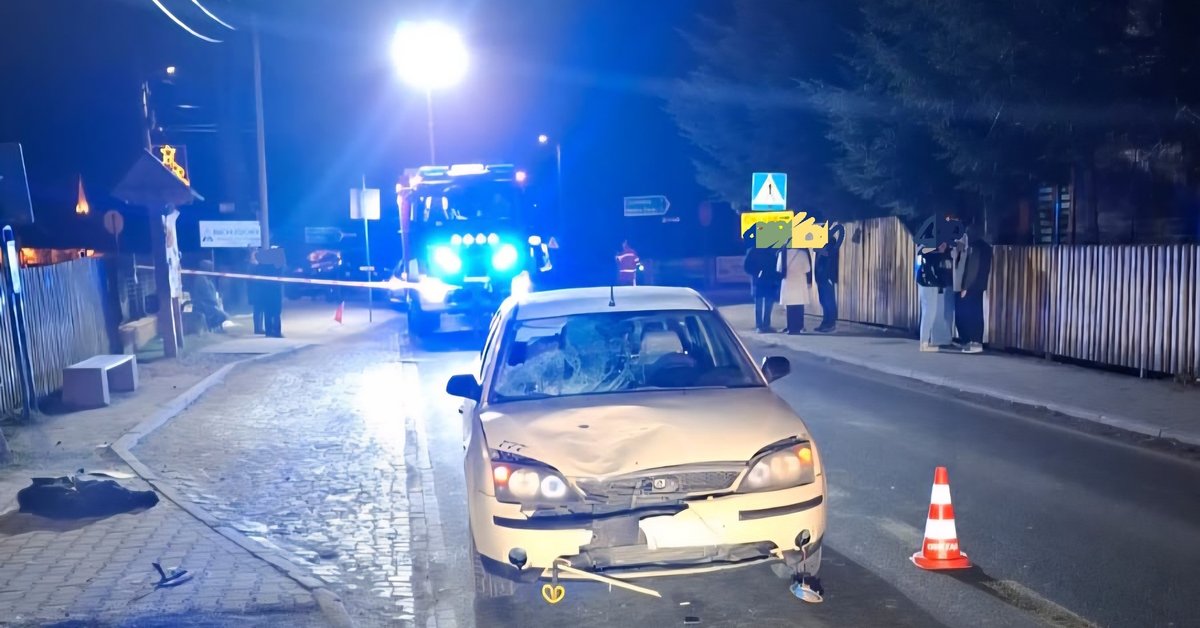 Wieczorne potrącenie na Podhalu. Kobieta w ciężkim stanie w szpitalu - Onet