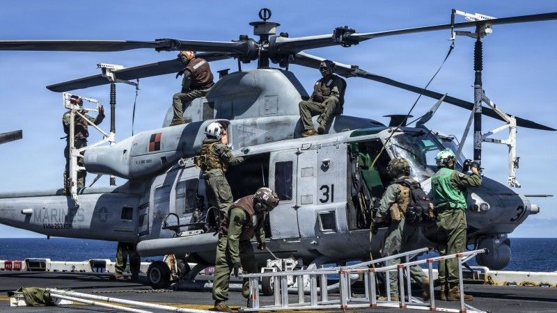 Śmigłowiec UH-1Y Venom będący na wyposażeniu amerykańskich Marines