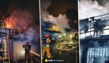 Pożar targowiska na Bakalarskiej w Warszawie. Apel do mieszkańców - Onet Wiadomości