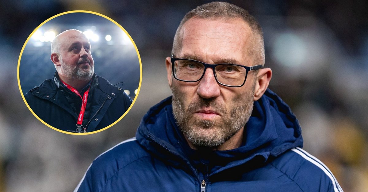 Nowy trener Rakowa Łukasz Tomczyk, właściciel klubu Michał Świerczewski