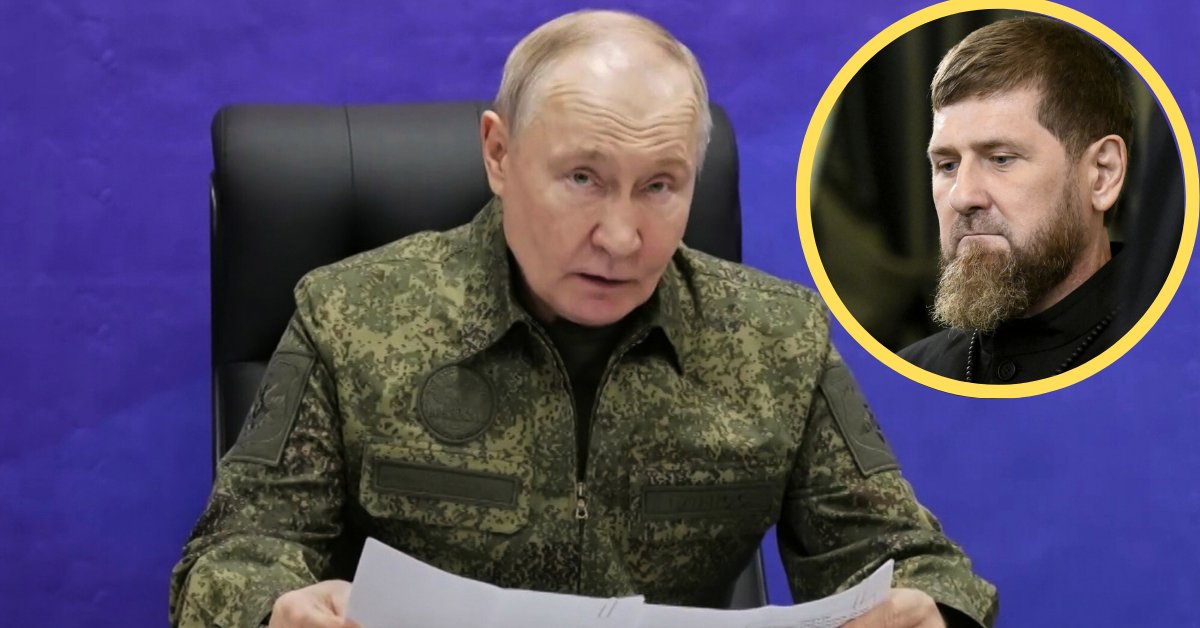 Ramzan Kadyrow melduje się Władimirowi Putinowi. "Czekamy na rozkaz!"