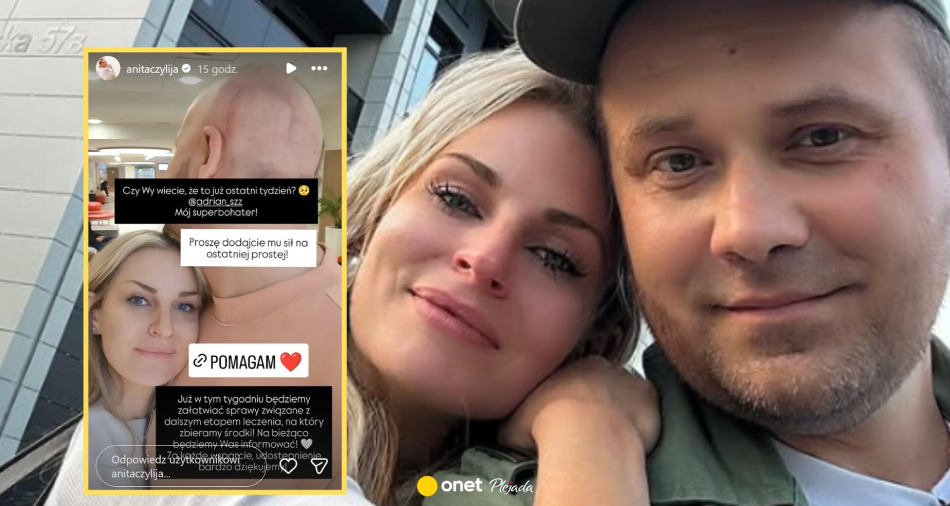 Adrian Szymaniak walczy z glejakiem. Jego żona przekazała nowe informacje