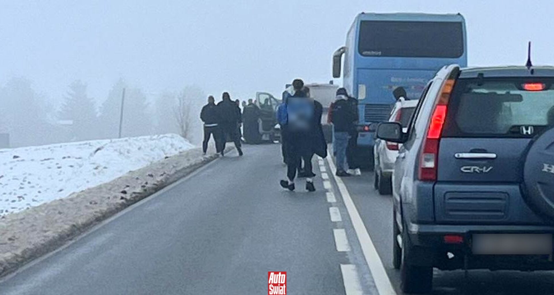 Interwencja policji na drodze wojewódzkiej nr 534. To była ustawka pseudokibiców