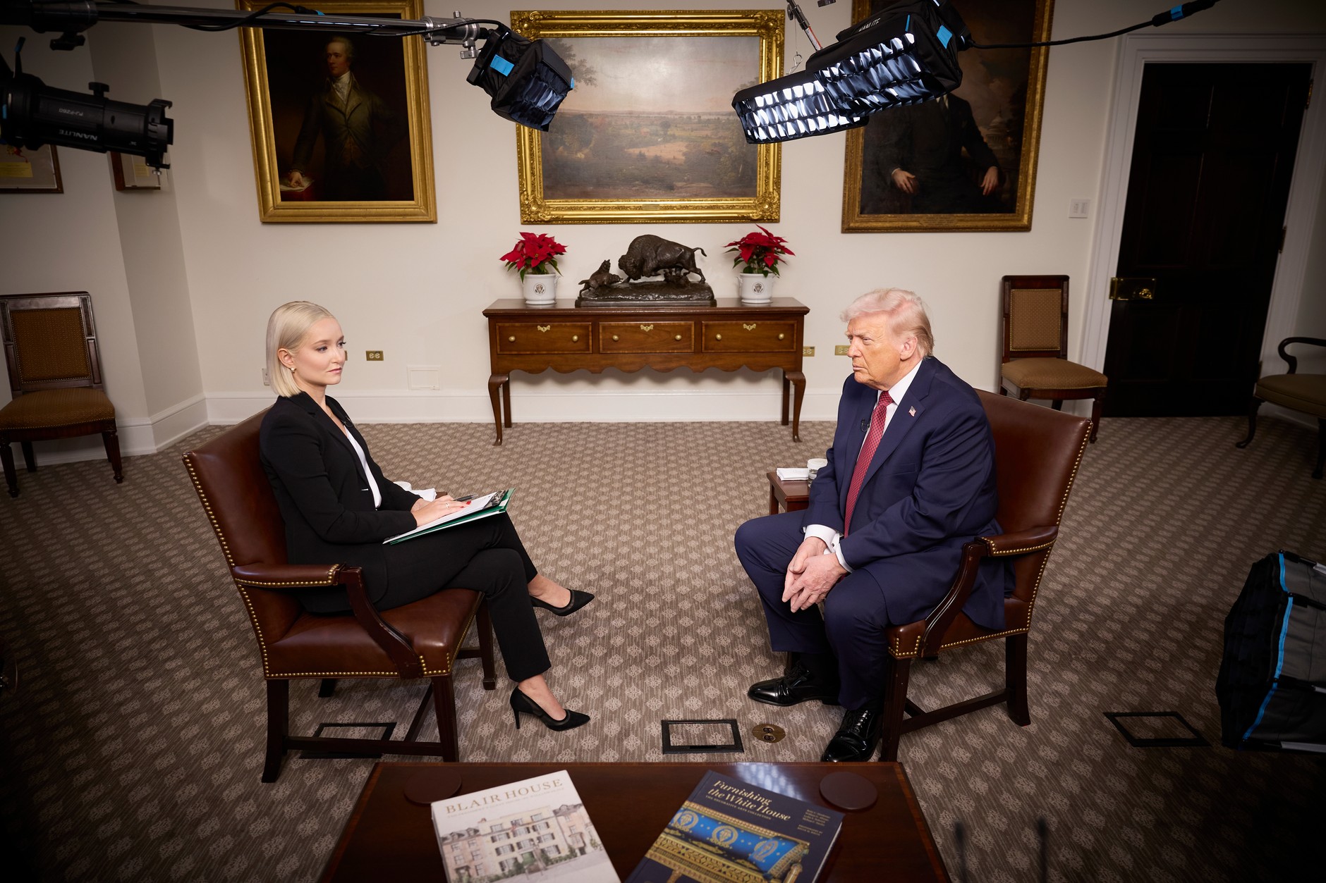 Dasha Burns i Donald Trump