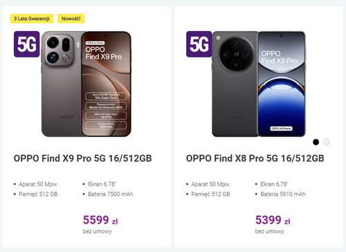 OPPO Find X9 Pro i OPPO Find X8 Pro