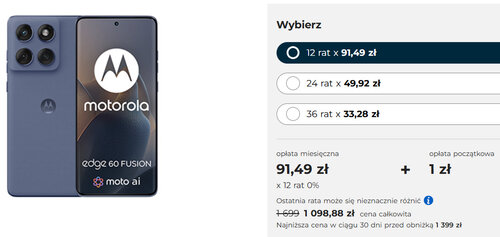 Motorola Edge 60 Fusion