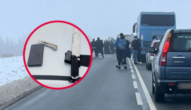 Ustawka na drodze udaremniona. Pseudokibice ruszyli "ze sprzętem" na autokar