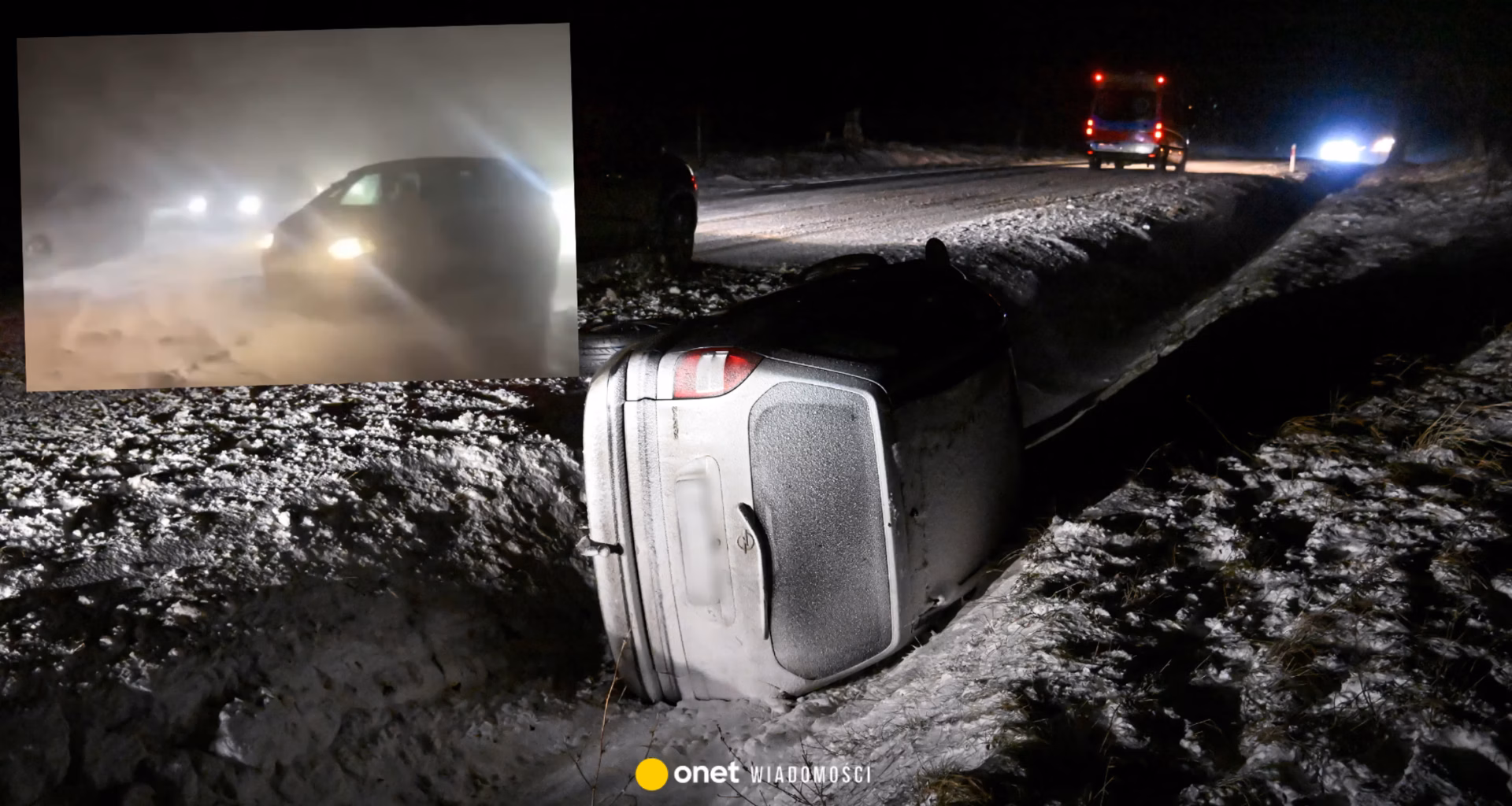 Olbrzymie utrudnienia na S7. W takich warunkach musieli spać kierowcy