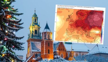 W prognozach na Boże Narodzenie pojawia się cień szansy na śnieg (screen: tropicaltidbits.com)