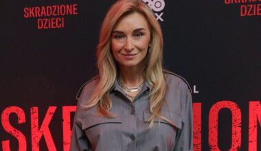 Martyna Wojciechowska zapozowała w szarym komplecie. Jej film wstrząśnie widzami - Onet
