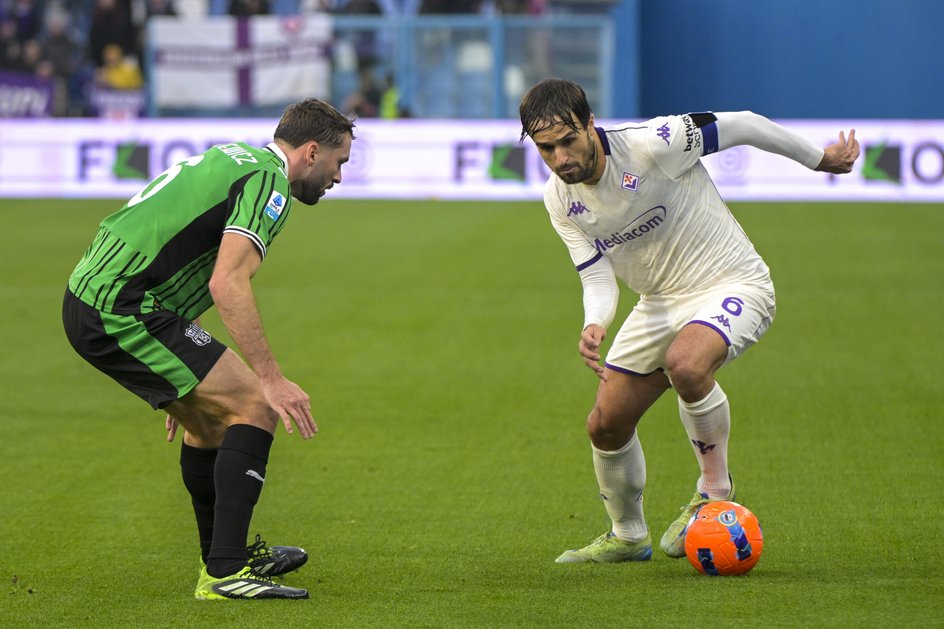 Sebastian Walukiewicz z Sassuolo i Luca Ranieri z Fiorentiny