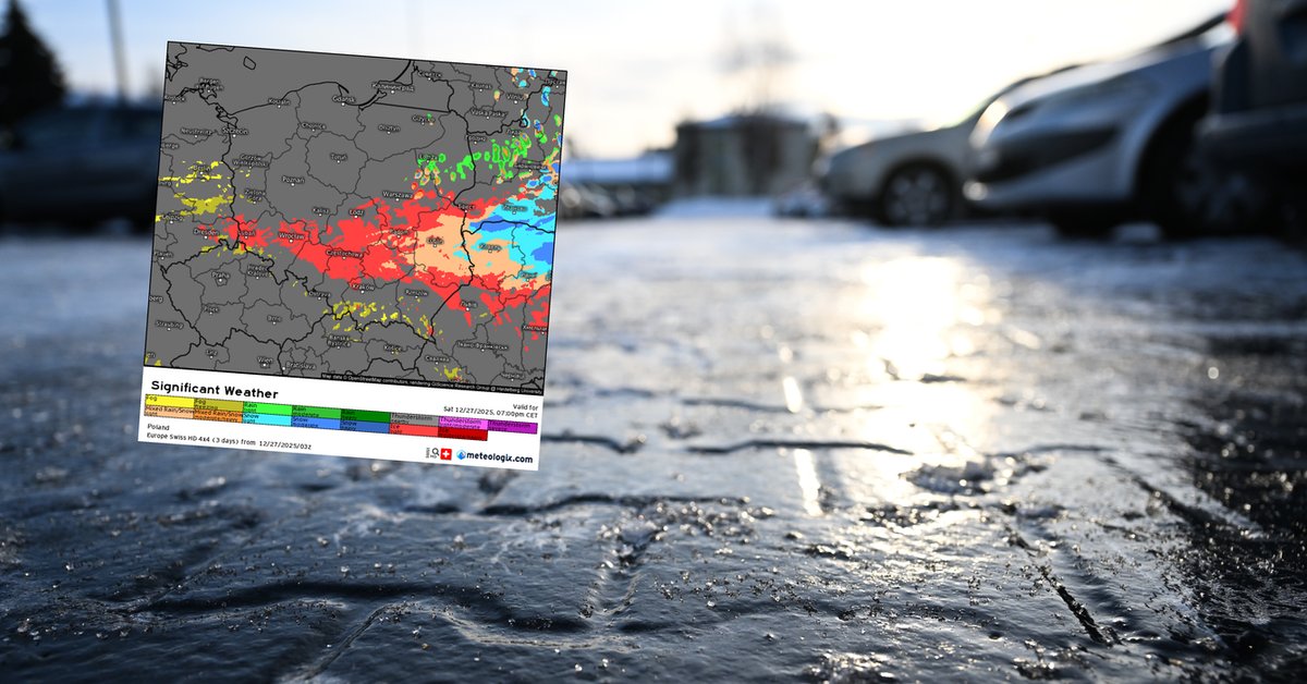 Niebezpieczna gołoledź w Polsce. W tych regionach będzie wyjątkowo ślisko - Onet