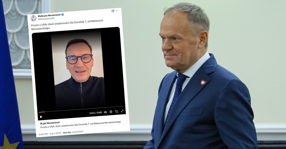 Morawiecki zwrócił się do Tuska. Ma dla niego dwie wiadomości. "Nie zamierzam" - Onet