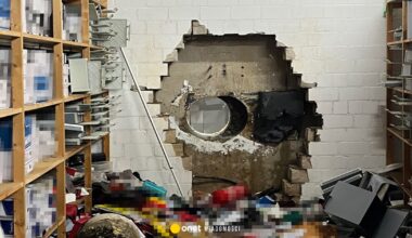 Brawurowe włamanie do skarbca w Niemczech. Złodzieje wywiercili otwór w ścianie