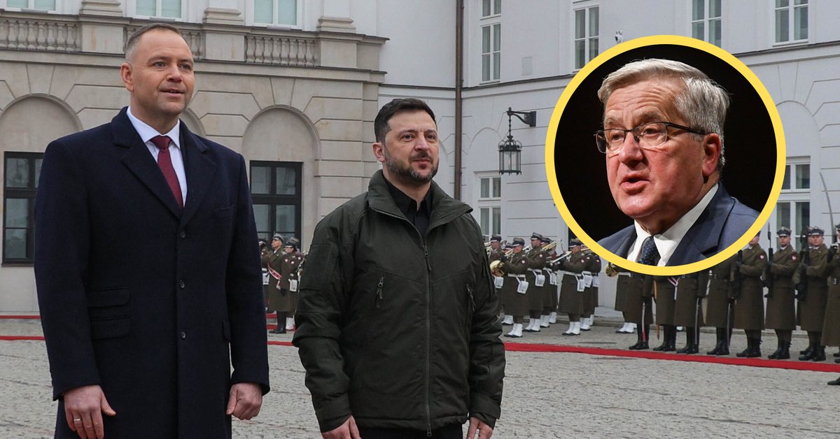 Nawrocki mówił o wdzięczności Ukraińców. Komorowski ostro go podsumował. "Mówi Trumpem" - Onet