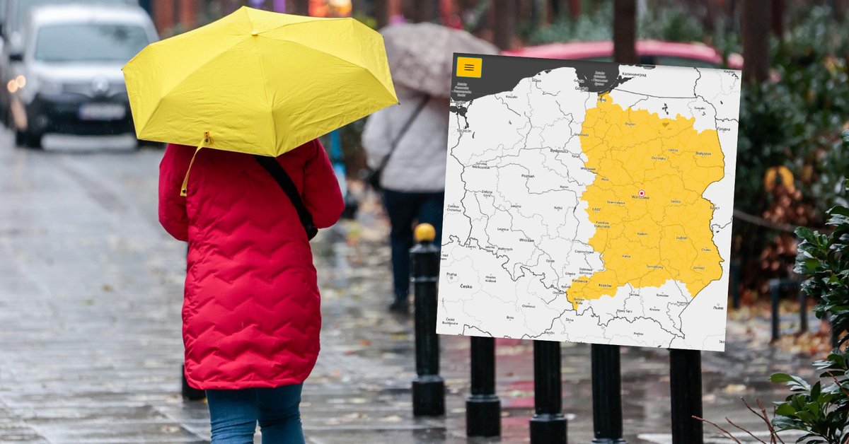 Problem w pogodzie na piątek. IMGW wydaje ostrzeżenia pierwszego stopnia