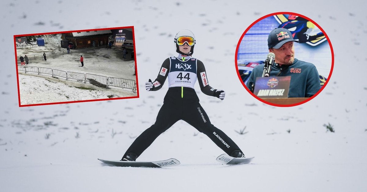 Pustki na skoczni w Wiśle