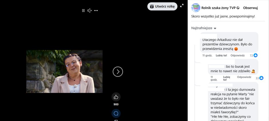Screen z facebookowej strony "Rolnik szuka żony"