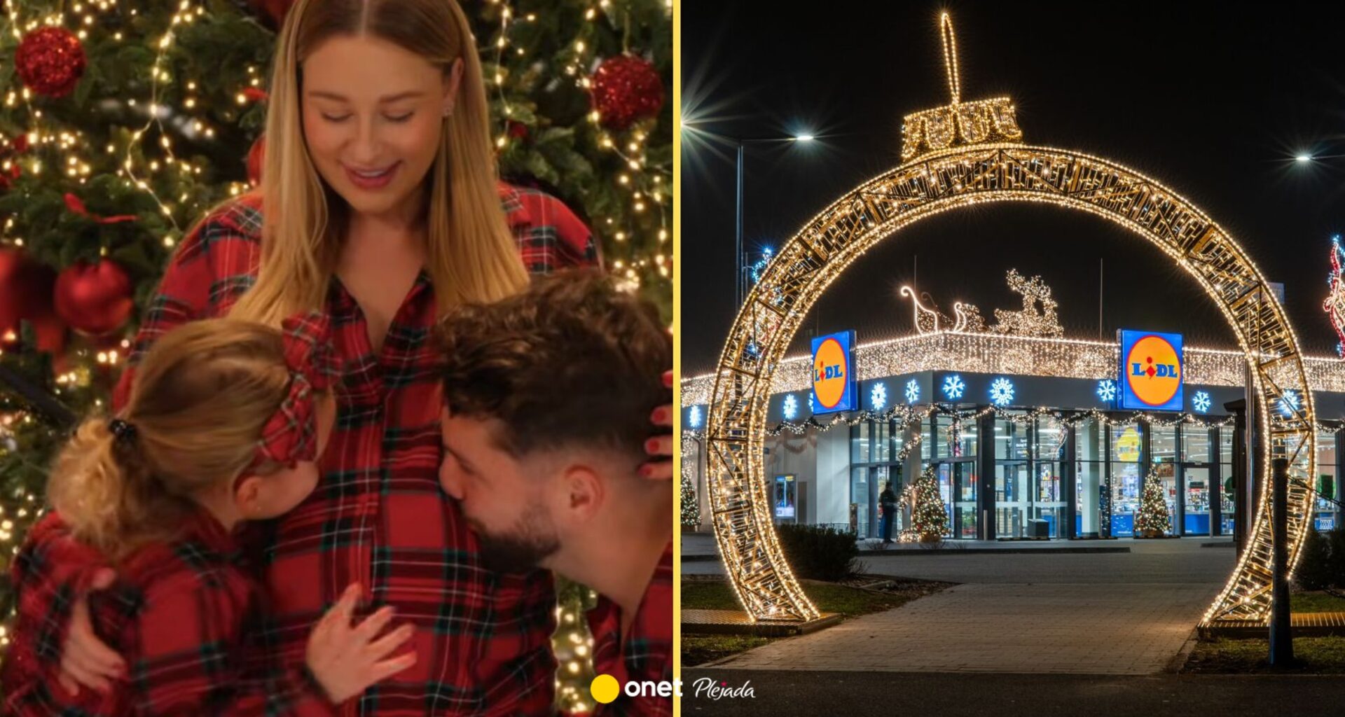 Andziaks zamienia warszawski Lidl w świąteczną krainę. Takiego sklepu jeszcze nie było